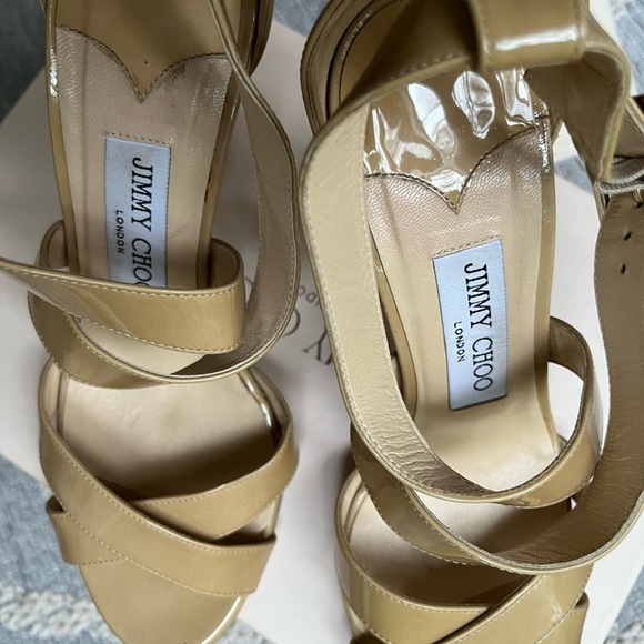 Jimmy Choo patent leather strap heels - Picture 5 of 11